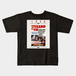 The Wizard of Oz 1939 Movie Poster Kids T-Shirt